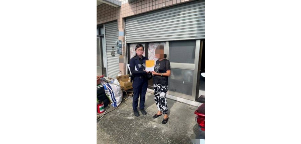 清寒陷困境 雲林縣大埤警偕善心人士送暖