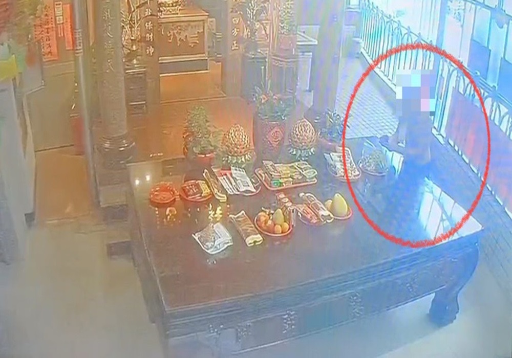 無法容忍神明眼下偷供品 內湖警鷹眼查緝究辦 194 248241007a10