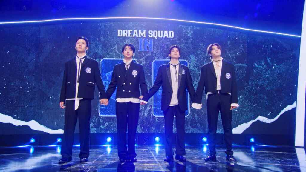 ▲男團選秀節目《SCOOL》門面擔當陳柏佑(左起)、陳麒文、林子宸和鄭美祥。(天空娛樂提供)