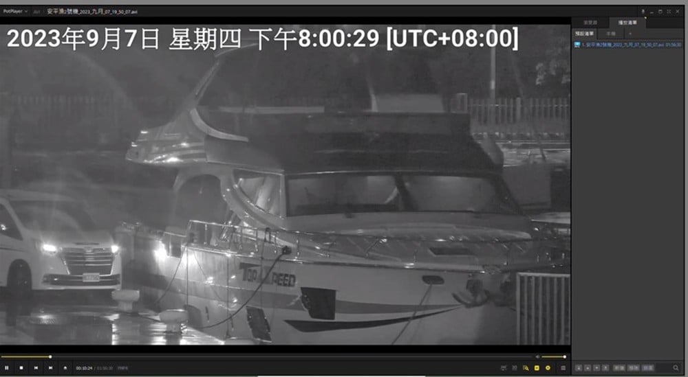 周哲男以175萬美元購入遊艇,載送朱國榮偷渡出國。翻攝畫面