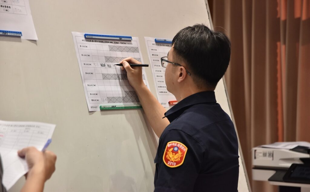 ▲圖說:參加自行選填志願調職者,依員警遷調積分高低依序上台公開選填服務單位 (圖/台中市政府 提供)