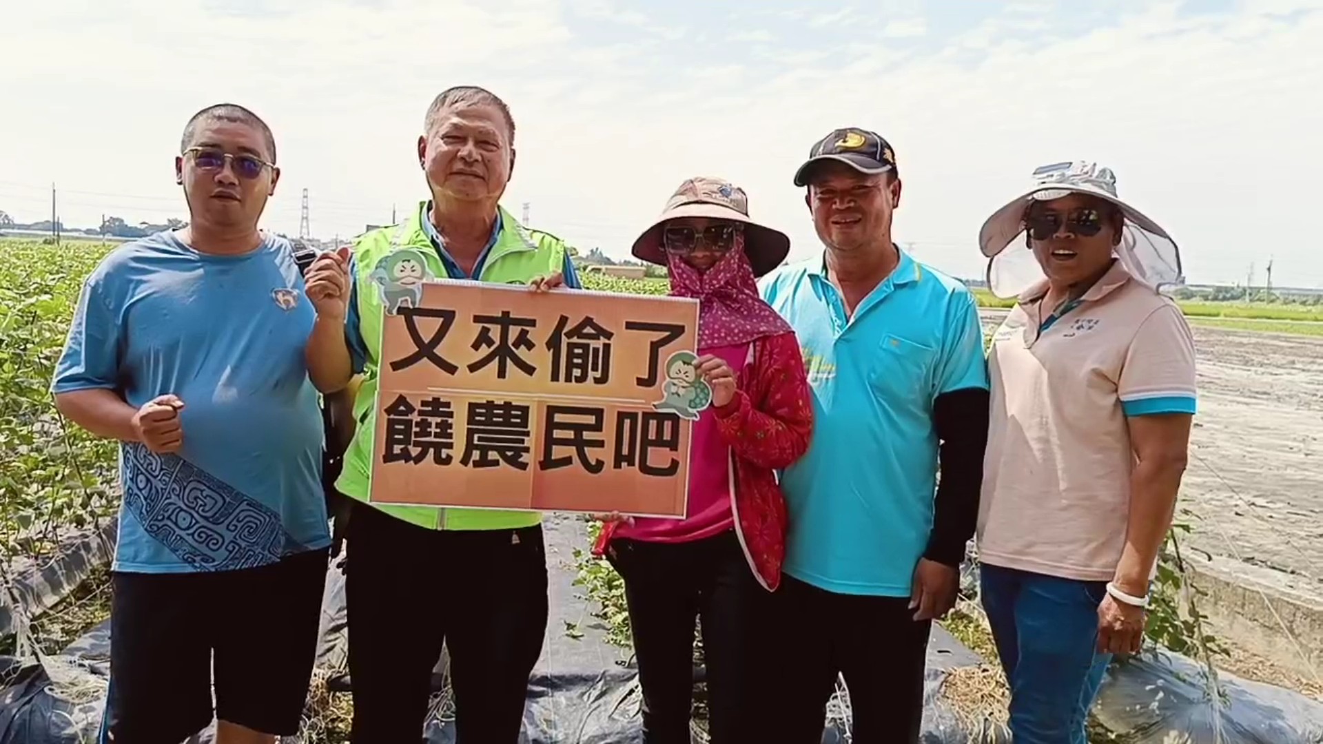 ▲溪州鄉潮洋村、張厝村一帶田間蔬菜連日來遭竊,農民氣瘋了,直呼竊賊太囂張。(記者張溎壕攝)