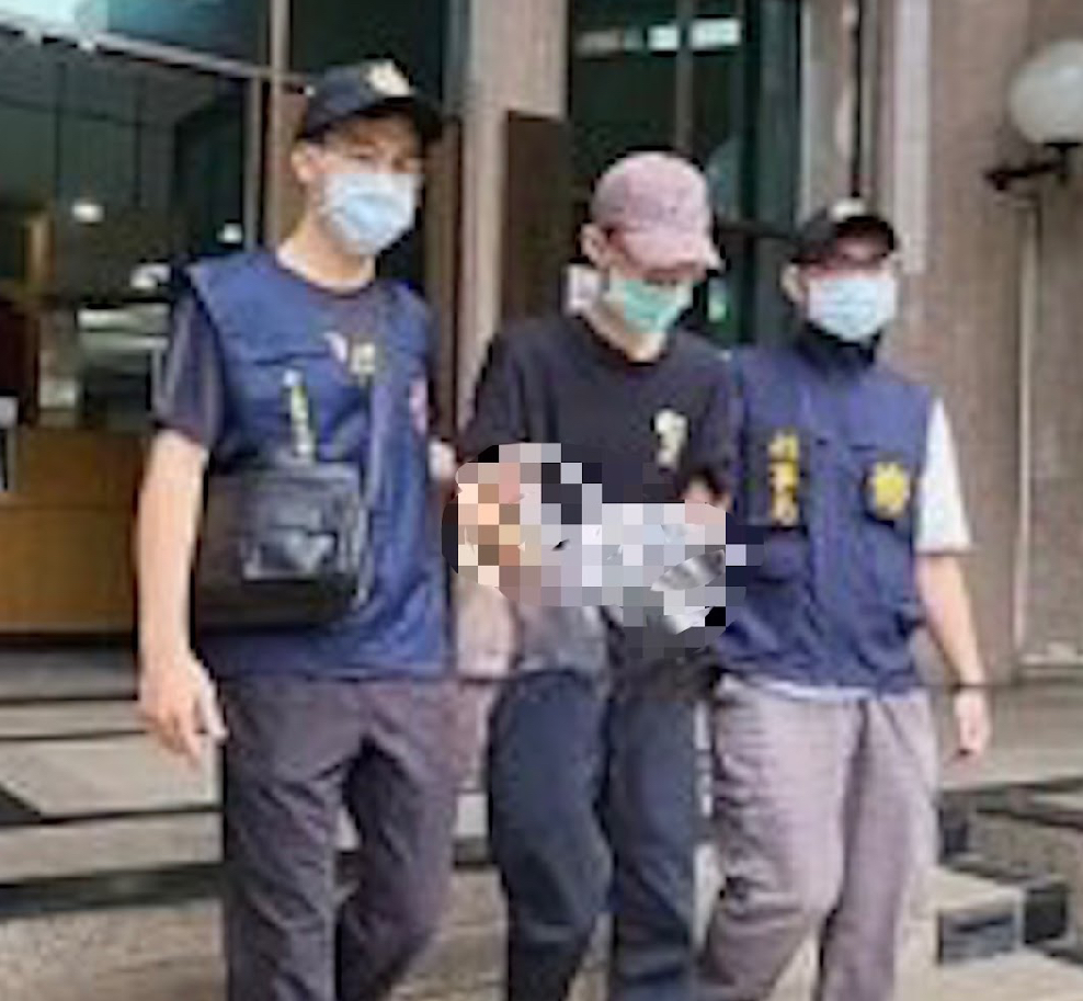林嫌GOGO哥遭警方逮捕。(記者徐煜勝翻攝)