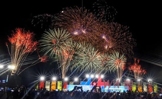 （有影片）／2024國慶焰火點亮雲林夜空　30萬人齊聚共慶中華民國生日