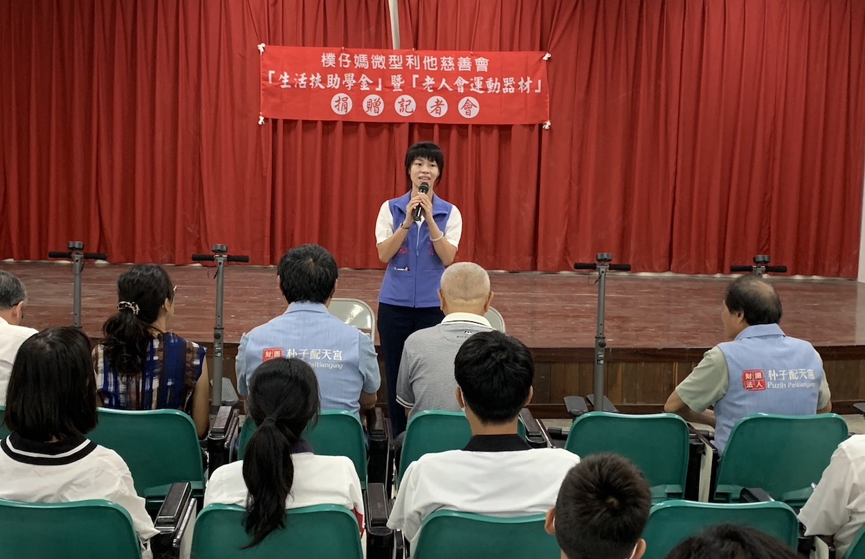 ▲朴子市長吳品叡到場見證配天宮的善行。（圖/記者陳惲朋攝）