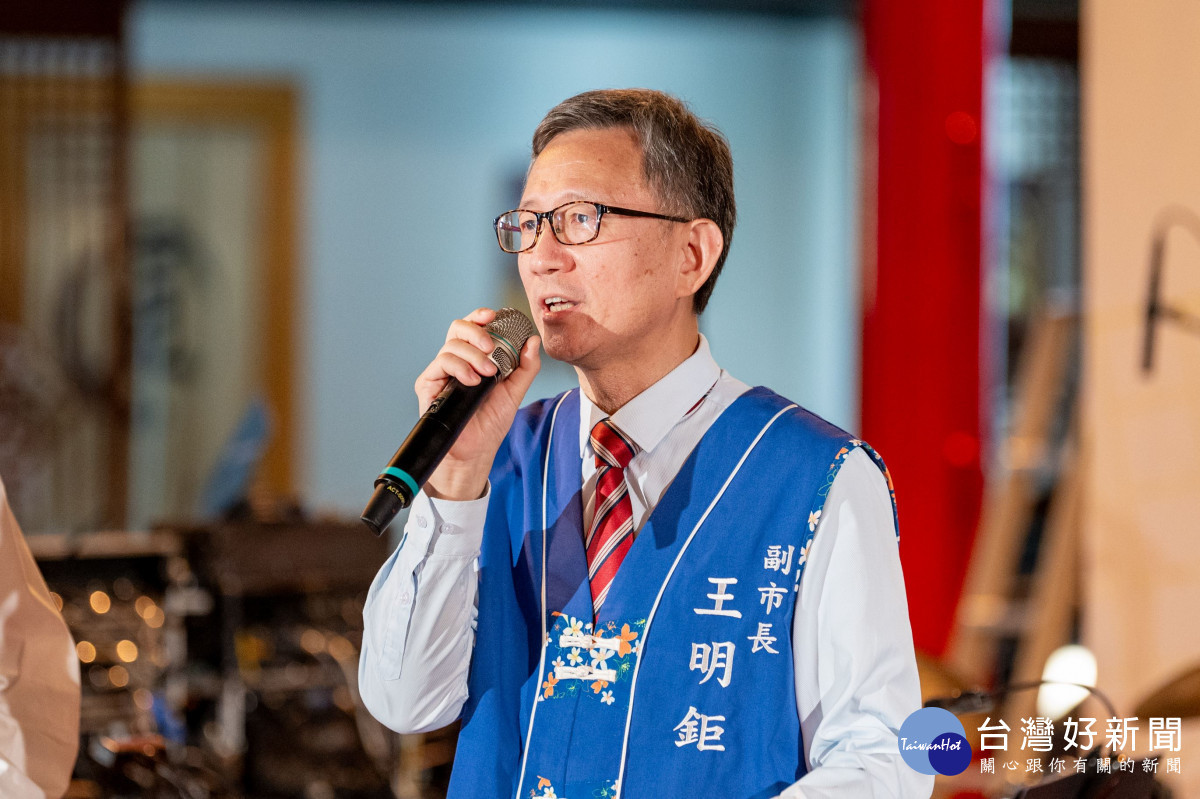 王副市長致詞。<br /><br /> <br /><br />
