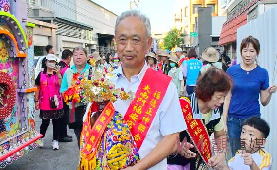 全台36尊土地公陸巡護台灣抵達員林 受到大南門福安宮善信隆重迎駕
