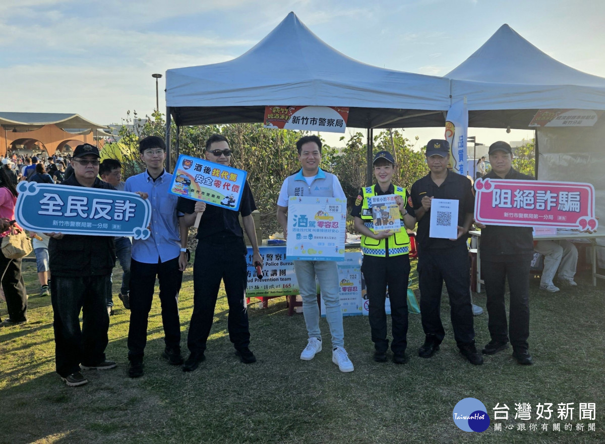 代理市長邱臣遠深知詐欺犯罪的嚴重性，活動現場助講宣導。