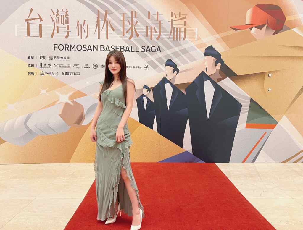 ▲中華職棒與八角塔男聲合唱團聯合主辦「台灣棒球音樂詩篇」,林岱縈受邀出席向棒球場上的英雄們致敬。