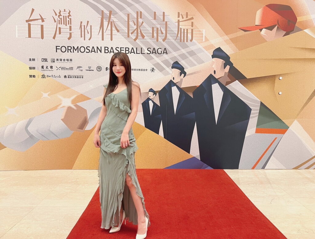中華職棒與八角塔男聲合唱團聯合主辦「台灣棒球音樂詩篇」,林岱縈受邀出席向棒球場上的英雄們致敬。