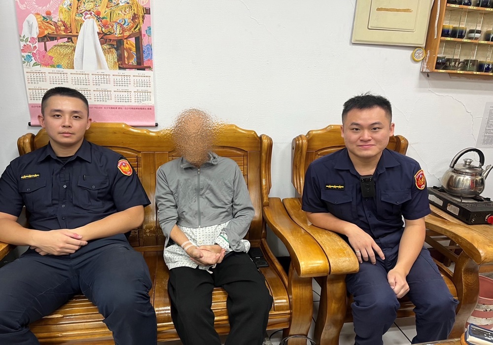 失智老翁擅離醫院迷途走失 萬華警、台北社會局協同收容 231 248241015a05