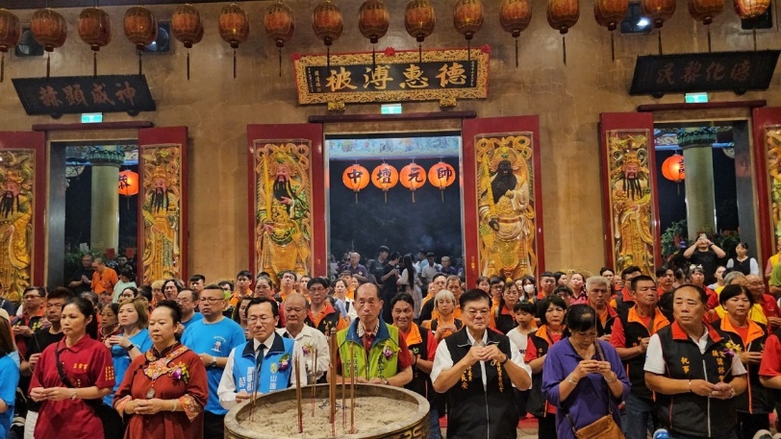 麻豆太子宮88歲主委親辦中壇元帥祝壽大典 貴賓雲集共賀聖誕千秋