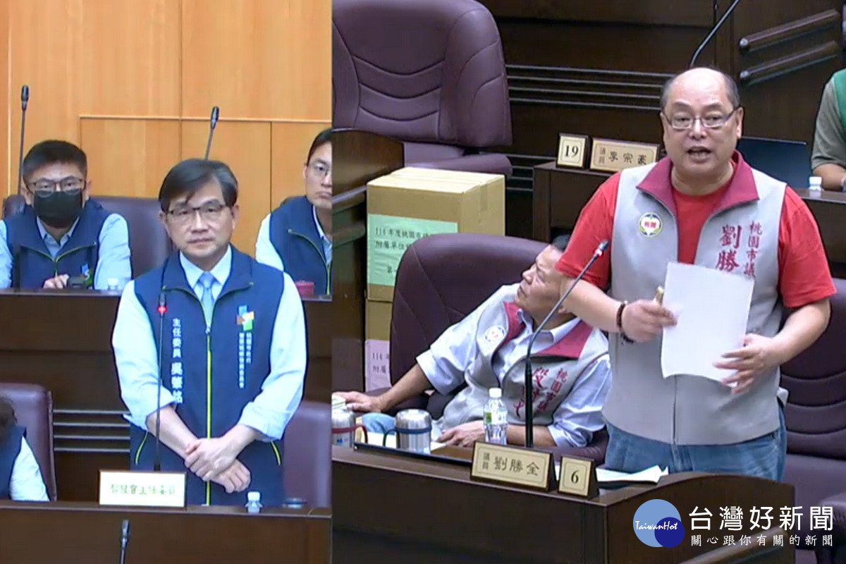 針對北部電廠不足問題,桃園市議員劉勝質詢智發會主委吳肇銘。<br /><br />