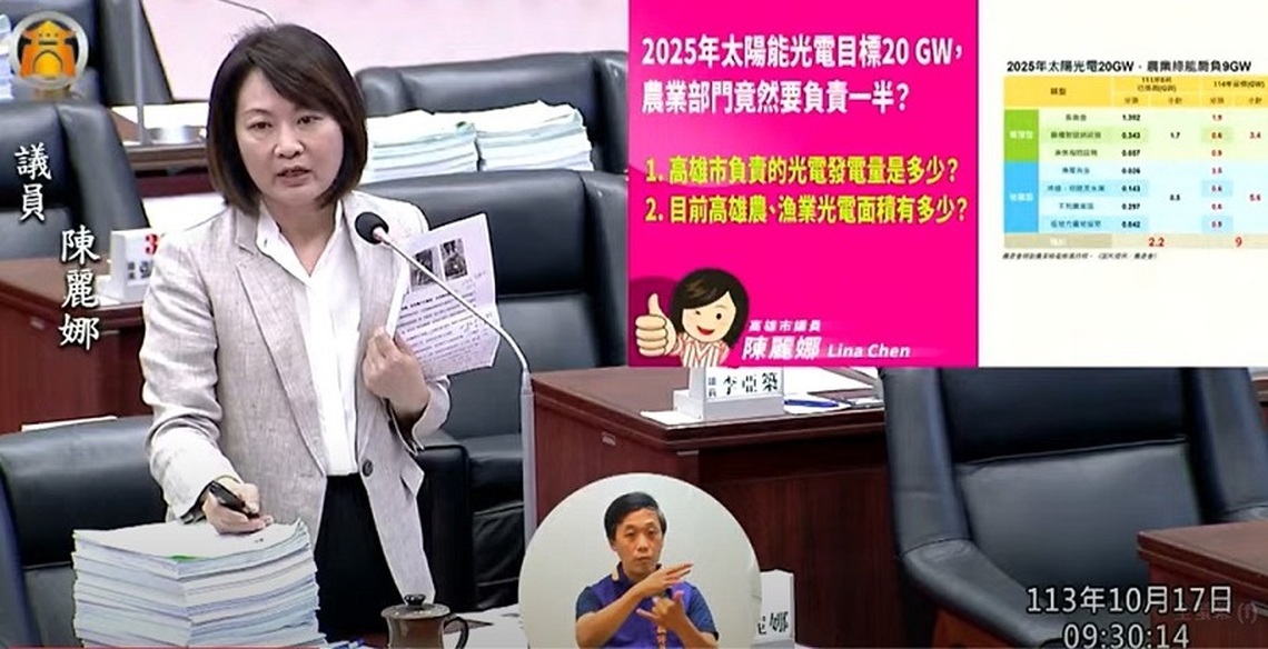 淤泥肥沃,側溝長樹長草成奇景 農田魚塭光電橫行 陳麗娜籲市府把關