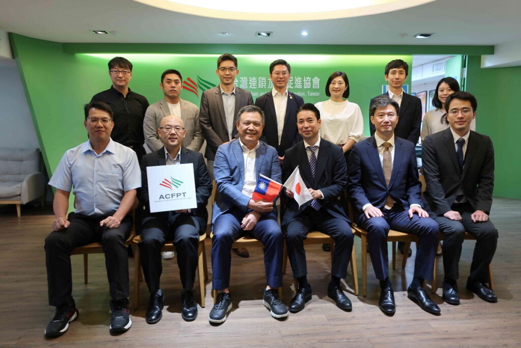 日本農林水産省官員日前赴台推廣日本農產品，特別拜會台灣連鎖加盟促進協會