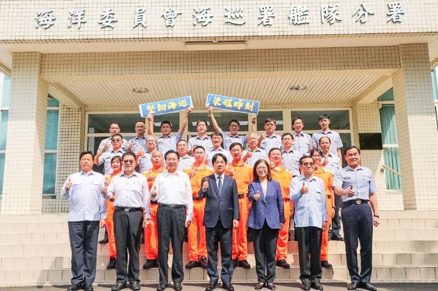 捍衛主權堅韌海巡!總統賴清德親赴海巡署艦隊分署勗勉