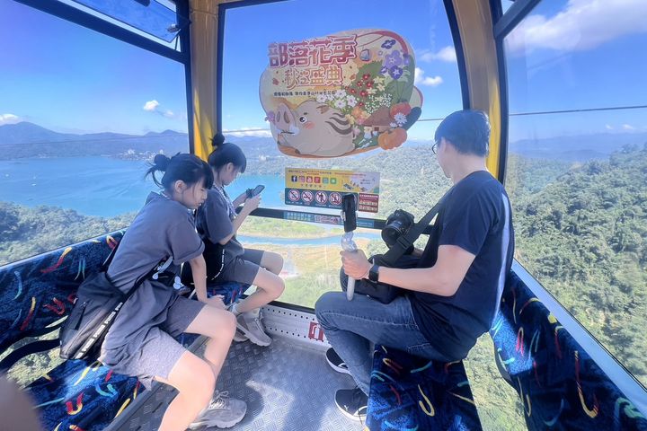 秋櫻驚艷盛開!乘山豬纜車前進九族部落花園 赴秋之盛典