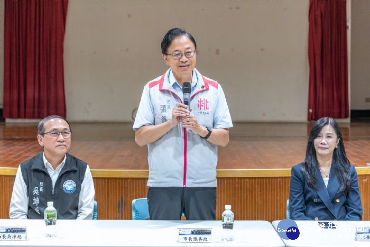 張市長致詞。<br /><br />