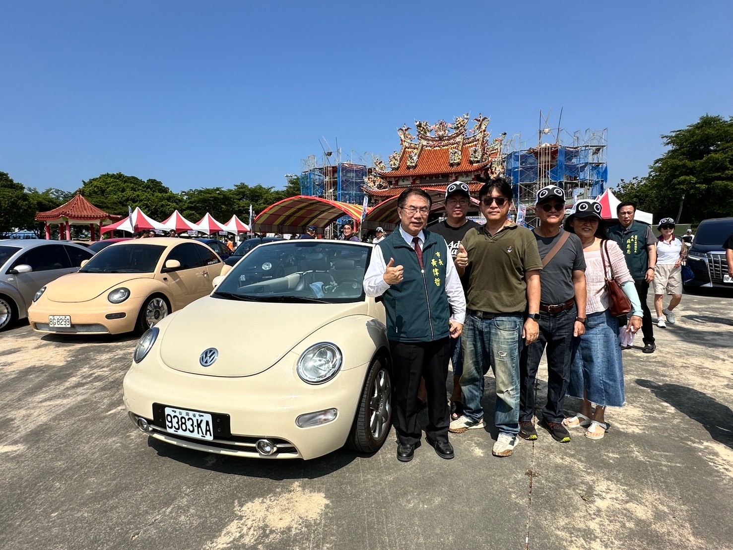 ▲台南市長黃偉哲肯定台灣金龜車逍遙遊賞黑琵。（圖／記者陳彥霖翻攝）