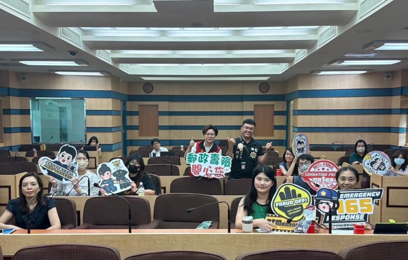 圖文:臺中郵局辦理金融保險與防詐知識校園講座。