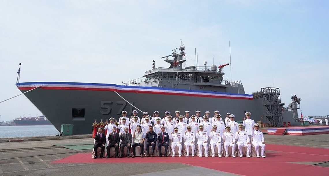 台船公司交付海軍「大武軍艦」 提升國內海上救難能力