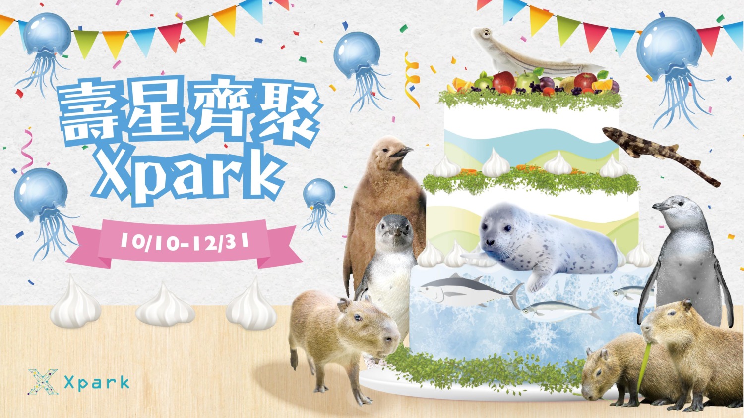 Xpark歡慶年末季 斑海豹MOMO等明星寶寶展示成長軌跡