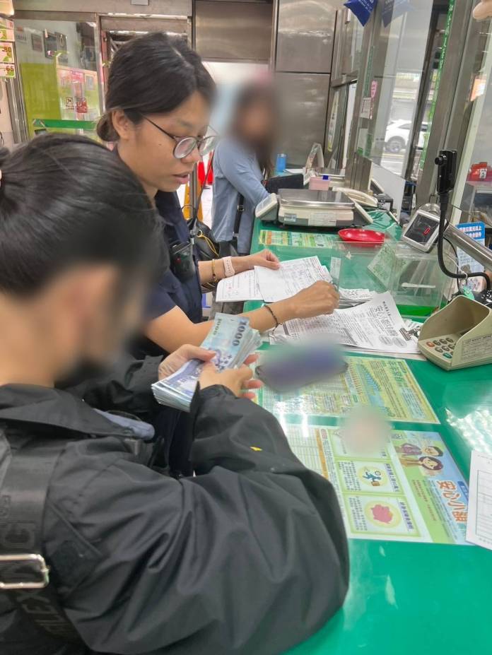 「老公」急用欲匯款20萬救急 八德警關懷識破即時勸阻 20 688204 0