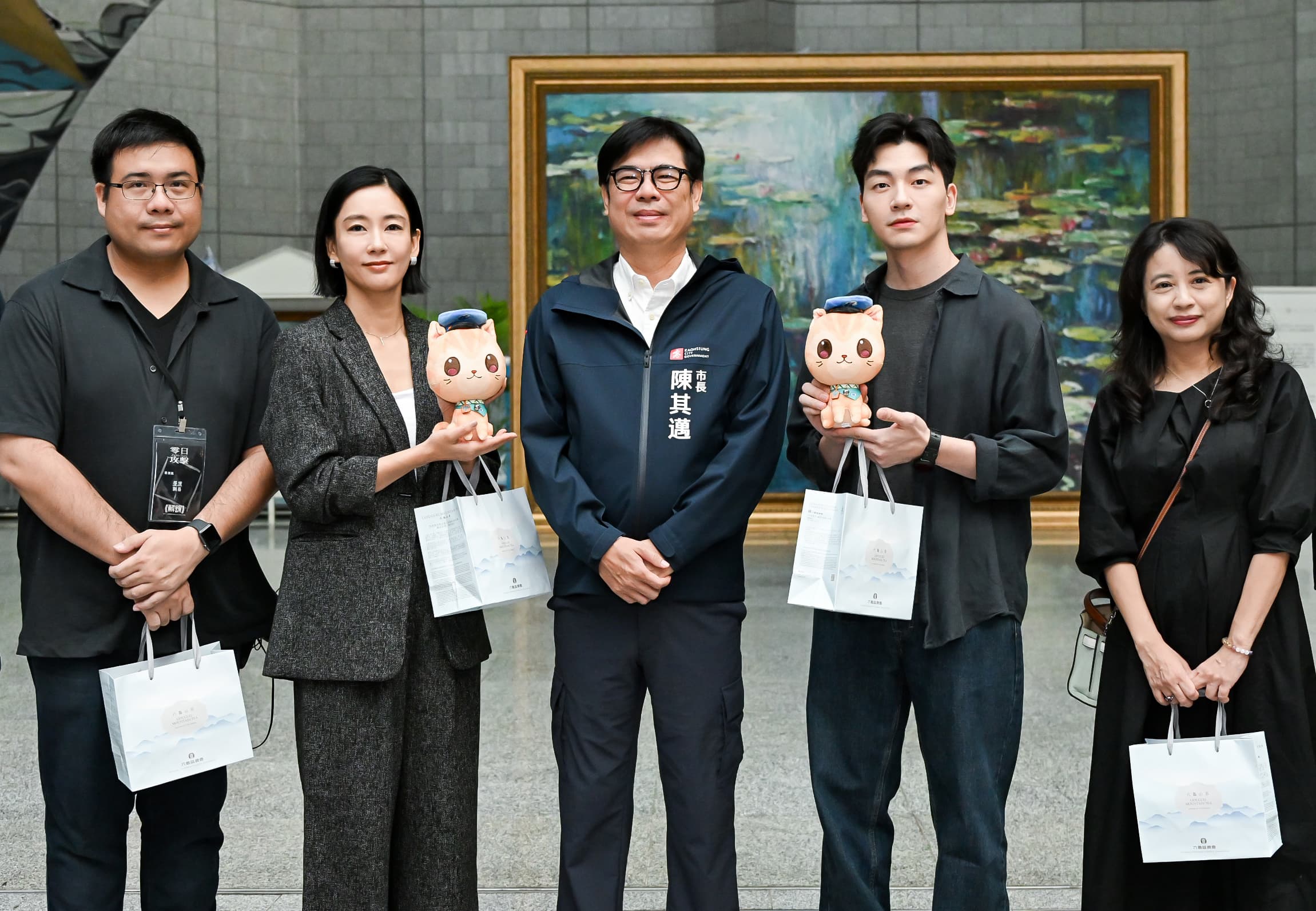 日星水川麻美參演《零日攻擊》,陳其邁探班劇組 日星水川麻美參演《零日攻擊》,陳其邁探班劇組