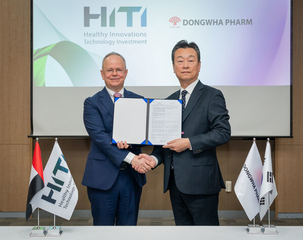 Abu Dhabi-based food tech investment firm HITI and Korean pharmaceutical manufacturer Dongwha Pharm signed a memorandum of understanding (MoU) to collaborate on the manufacturing and distribution of innovative biological functional ingestible ingredients. Abu Dhabi-based food tech investment firm HITI and Korean pharmaceutical manufacturer Dongwha Pharm signed a memorandum of understanding (MoU) to collaborate on the manufacturing and distribution of innovative biological functional ingestible ingredients.