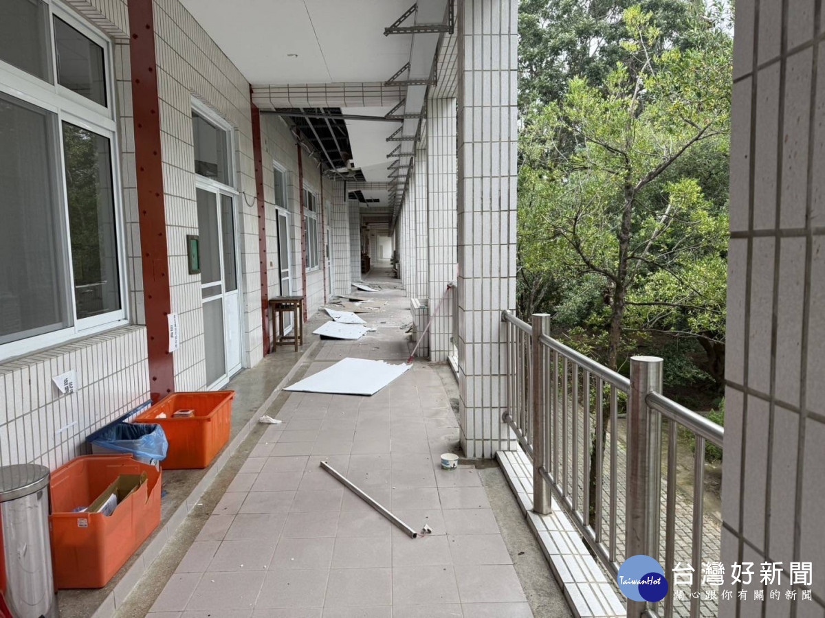 嘉義縣共14間國中小受到地震影響/嘉義縣府提供