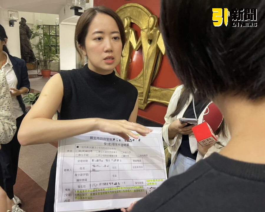 圖/民進黨新北市議員戴瑋姍28日在市議會揭露,新北市板橋第二運動場傳出有孩童遭誘拐拍攝不雅照的案件。(記者陳志仁攝,2024.10.28)