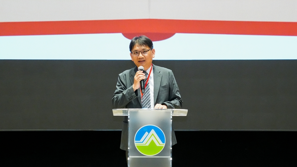 國家環境研究院江育德副院長為研討會致詞（圖：環境部國環院）