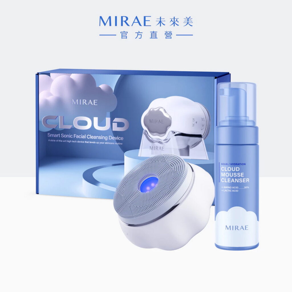 蝦皮購物「11.11最強購物節」MIRAE 雲朵洗臉機+雲朵泡泡潔顏慕絲150ml優惠價3,060元