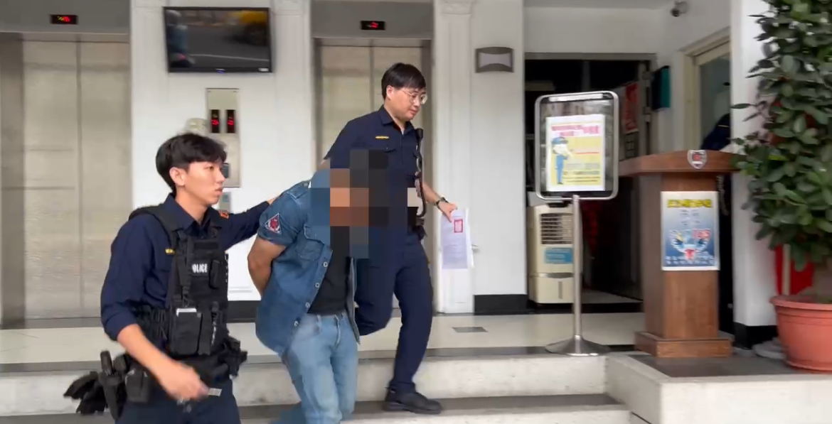 海山警將黃男移送法辦。(記者徐煜勝翻攝)