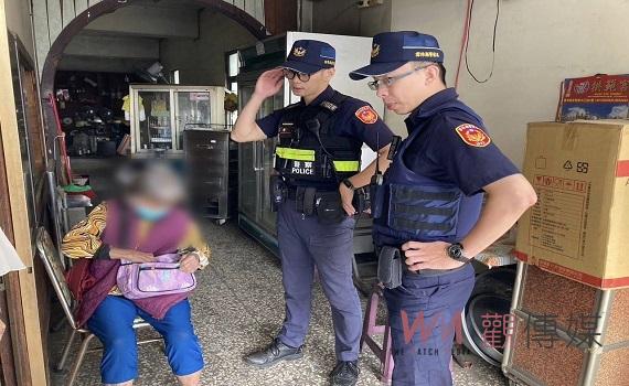 老婦街頭徘徊 臺西警送她平安回家