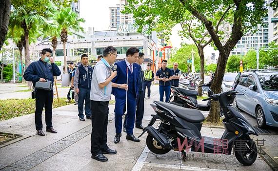 通往竹科要道關新路人行道機車格塗銷       守護行人安全