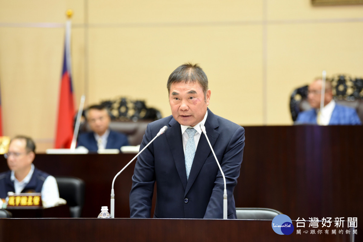 苗縣議會定期會　鍾東錦簡報施政績效擘劃未來縣政藍圖