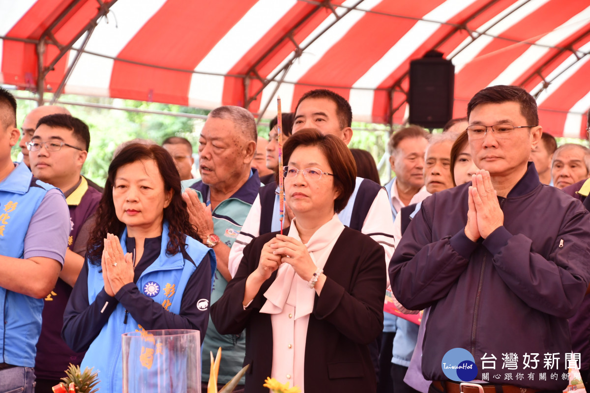 彰化縣第四座「鹿港全民運動館」動土典禮。圖/記者鄧富珍攝