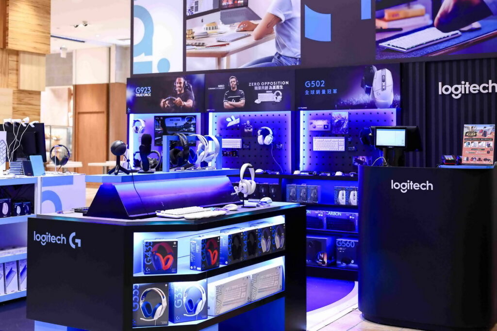  Logitech 快閃店於高雄漢神巨蛋開幕，超多好禮享不完。