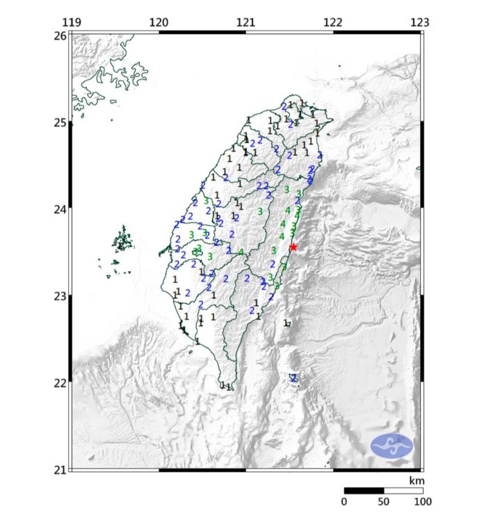 花蓮近海5.5級地震 花蓮多處震度達4級 18 wp 17303926259313347985614801334000