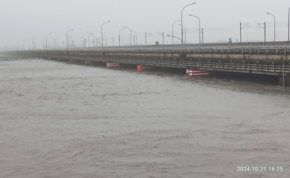 雨量豐沛水位瀑漲!蘭陽大橋預計今(31)日19時執行預警性封閉