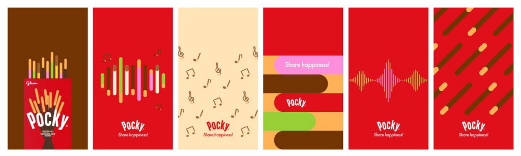 參加「Pocky奇幻歌聚院」將專屬歌曲分享給LINE好友，即可隨機獲得一張Pocky奇幻歌聚院限定桌布，共六款(照片提供：格力高台灣)