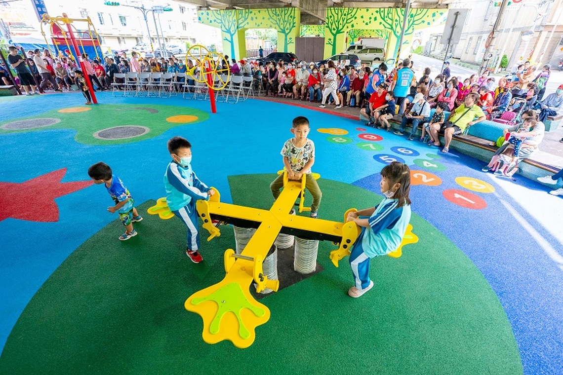 八德大福青蛙廣場遊戲空間啟用　張善政：持續打造優質遊憩環境