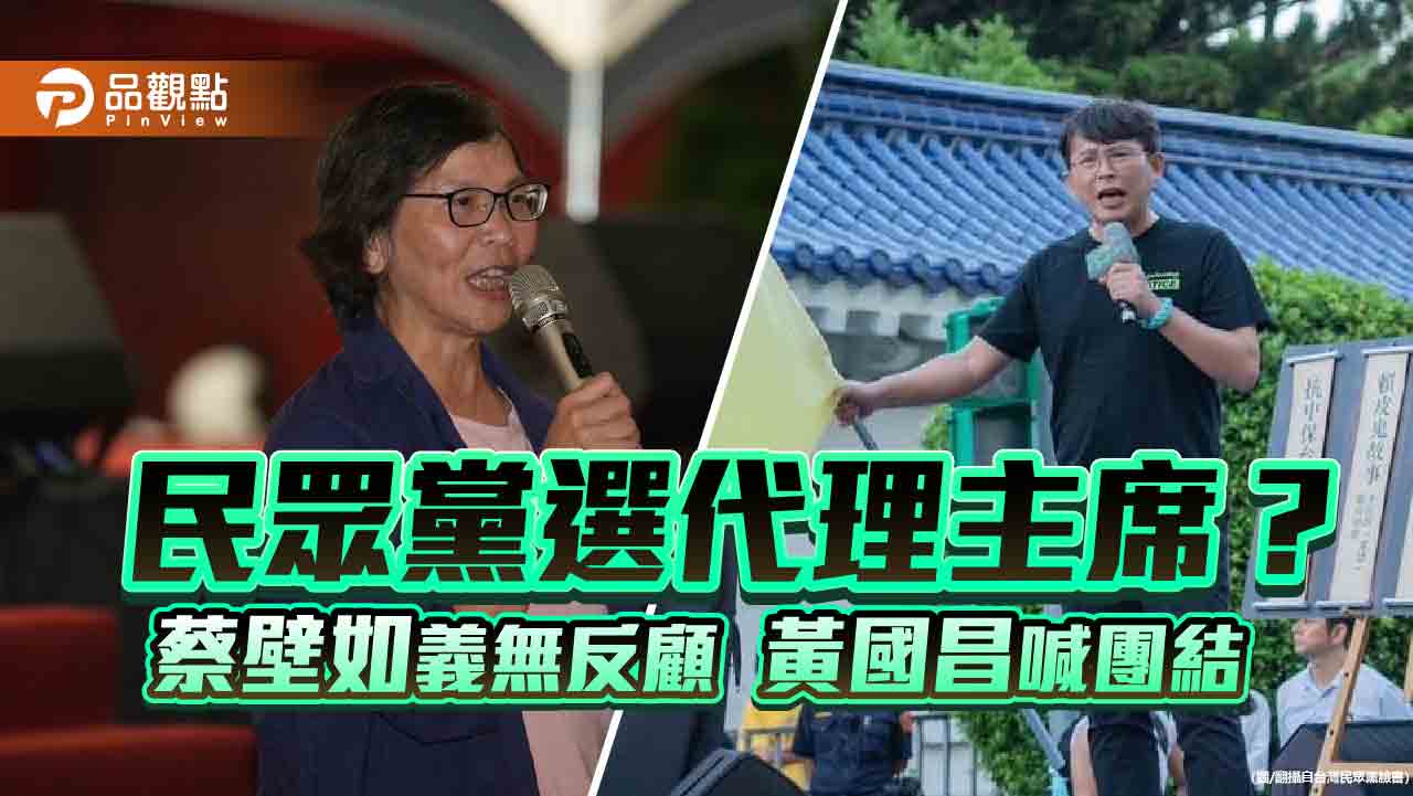 民眾黨選代理主席?江和樹鳴槍 蔡壁如 黃國昌都回應了