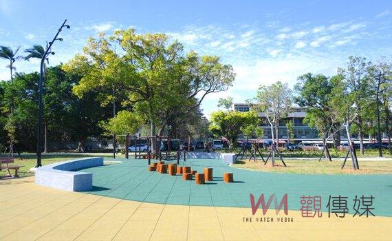 桃園大溪三元活動中心傘儲酷公園啟用 讓居民有更完善休憩空間