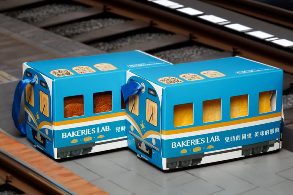 黃金吐司列車限定款禮盒。