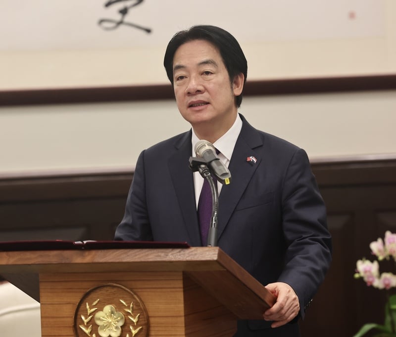 總統賴清德稍早在X平台發文,誠摯恭喜美國總統當選人川普勝選。中央社