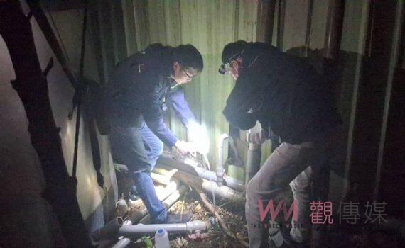 民眾投訴龜山大坑溪污染 桃園環保局漏夜追查開罰洗衣業者