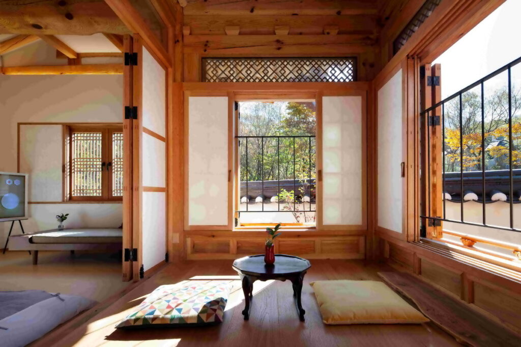 「首爾」「恩平區」的「IRIRU Luxury Hanok Stay - Eunpyung Hanok village」由韓國匠師精心打造,選用環保建材,打造出健康、永續的舒適空間。(圖片由Booking.com提供)