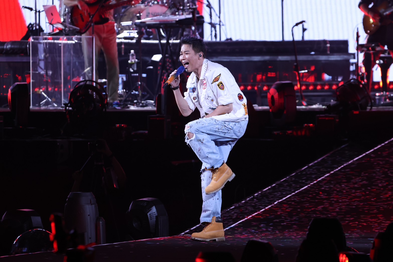 陶喆「𝐒𝐨𝐮𝐥 𝐏𝐨𝐰𝐞𝐫 𝐈𝐈」演唱會今天在台北小巨蛋舉辦第一天演出,演唱會強調音樂性,重現陶喆許多經典歌曲。圖/田瑜萍攝